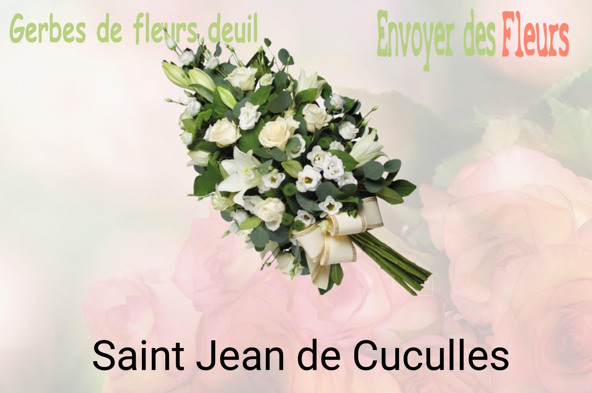 Gerbe de fleurs de deuil livrée à Saint-Jean-de-Cuculles